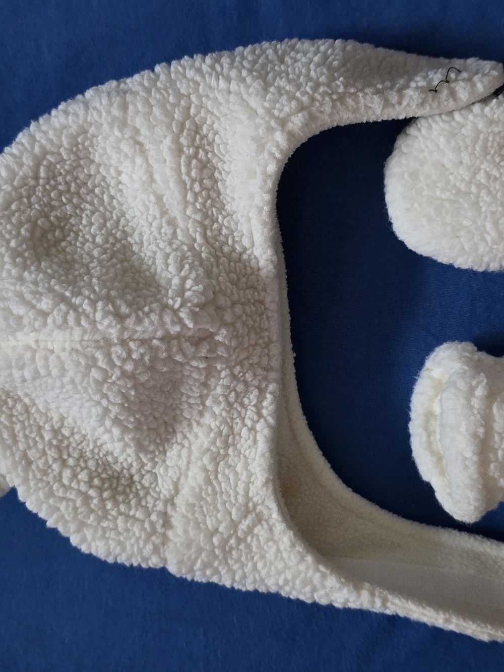 Carter's Cream Sherpa Fleece Hat And Mittens